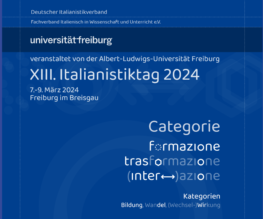 XIII Deutscher Italianistiktag Katholische Universität Eichstätt